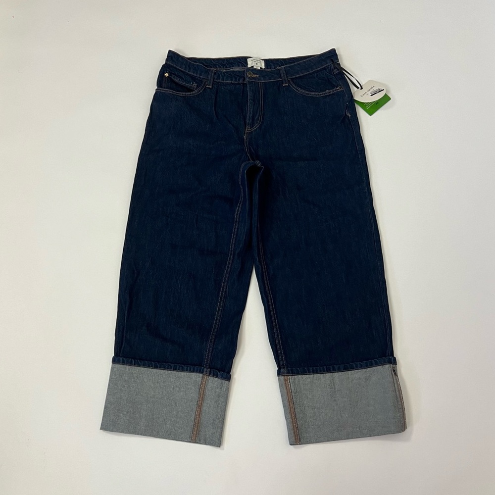 Kate spade x target straight leg cuffed denim jeans